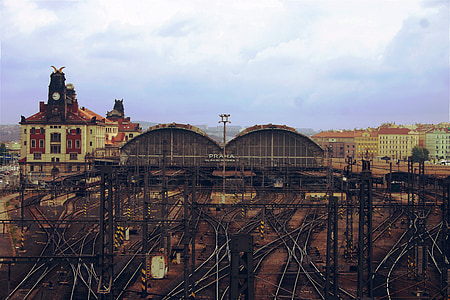 train station under white clouds thumbnail