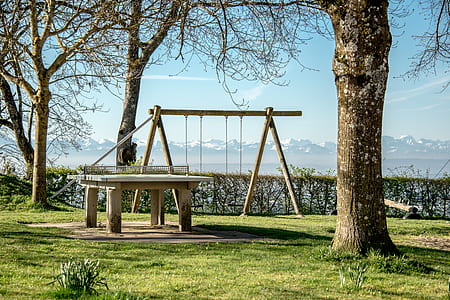 empty swing at daytime thumbnail