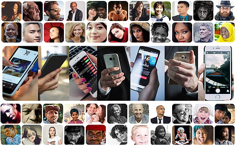 person holding silver iPhone 6 collage thumbnail