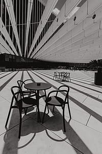 Modern white building, EDP Headquarters of architect Aires Mateus, Lisbon, Portugal thumbnail