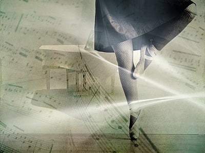 photo of ballerina with notes background thumbnail