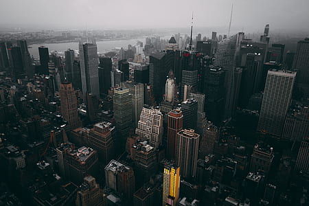 aerial view of city buildings thumbnail