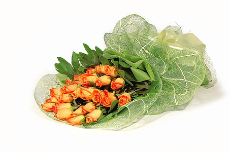 bouquet of yellow flower on white surface thumbnail