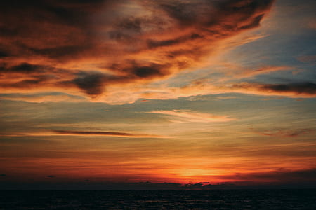 landscape photo of teal and orange sky thumbnail