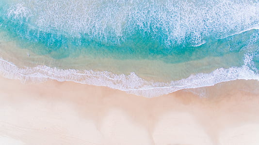aerial photography of sea waves thumbnail