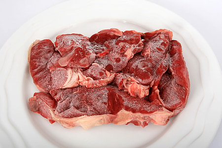 raw meat on plate thumbnail