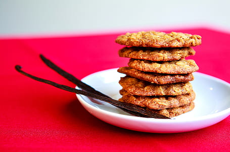 closeup photo of cookies on saucer thumbnail