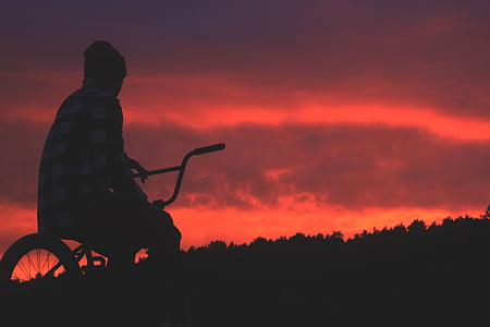 man riding on BMX bicycle thumbnail