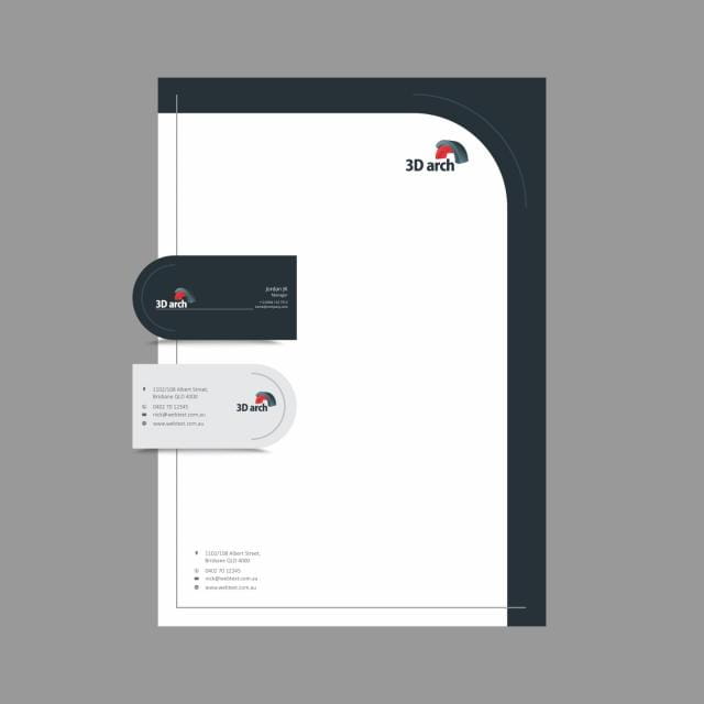 Professional Business Card and letterhead Design layout fully editable vector graphics eps file
