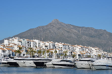 white speedboats floating on water thumbnail