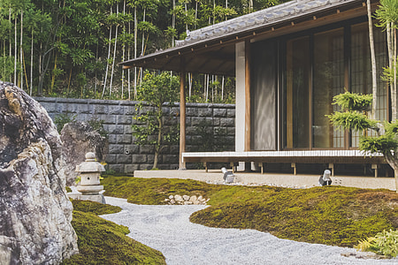 white and gray house with close doors thumbnail