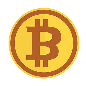 Illustration of bitcoin cryptocurrency icon. thumbnail