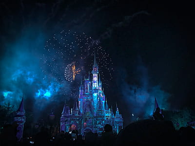 Disneyland fireworks during nighttime thumbnail