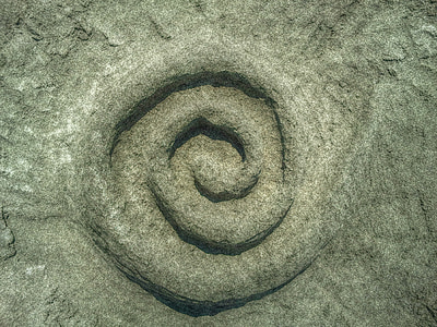 spiral, sand, grey, nature, backgrounds, abstract thumbnail