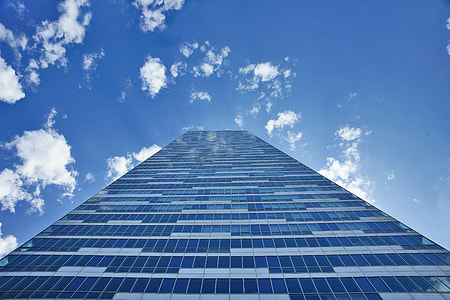 low angle photography of glass high rise building thumbnail