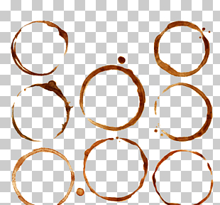 Coffee Cafe Euclidean Trace, Coffee ring coffee stains, round red illustration PNG clipart