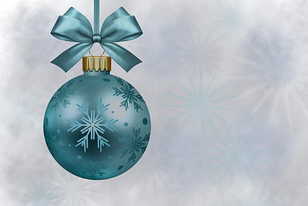 blue Christmas bauble thumbnail