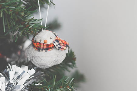 shallow focus photography of snowman ornament thumbnail