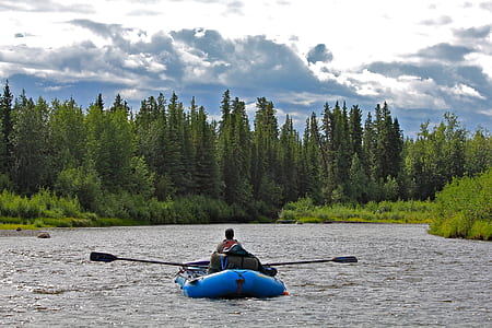 person riding a inflatable boat thumbnail