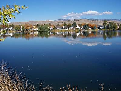 Town on the shore of the lake landscape in Boise, Idaho thumbnail