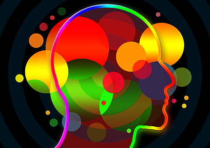 multicolored human head clip art thumbnail