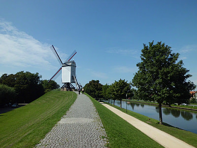 Mill by Champaign channel in Belgium thumbnail
