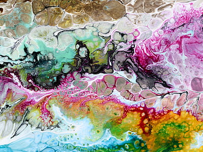 top view angle of multicolored abstract artwork thumbnail