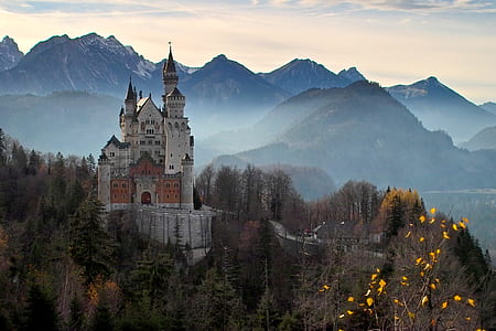 gray and black castle on mountain thumbnail