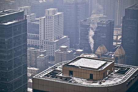 aerial view of city buildings thumbnail