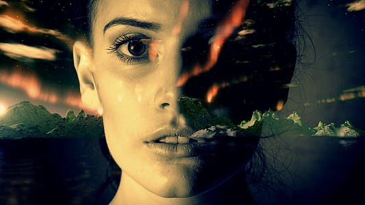 closeup photo of person smoking clouds photo manipulation thumbnail