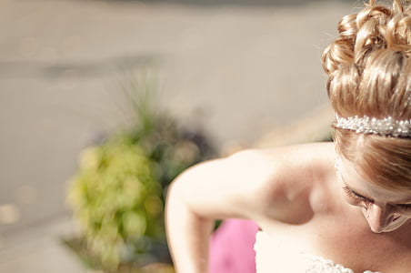 woman wearing white tube dress thumbnail