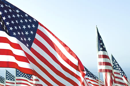 closeup photo of US flag thumbnail