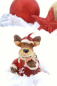 brown animal Christmas decor thumbnail