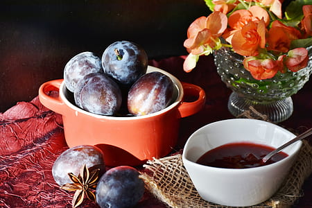 prunes on round red casserole thumbnail