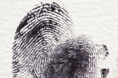 close shot of finger print thumbnail