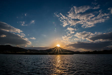 photograph of island during golden hour thumbnail