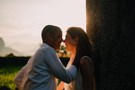 Photo Of Man And Woman Smiling thumbnail