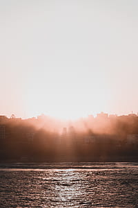 silhoutte of a city during sunset thumbnail