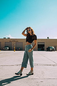 woman standing on garage thumbnail