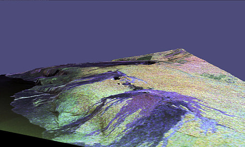 3d radar view of Hawaii Volcanoes National Park thumbnail