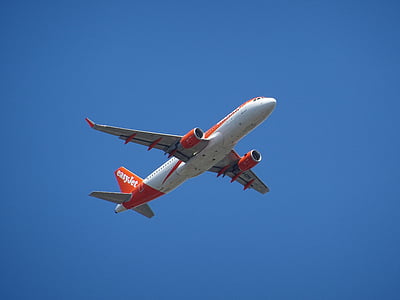 white and red EasyJet airplane on flight thumbnail