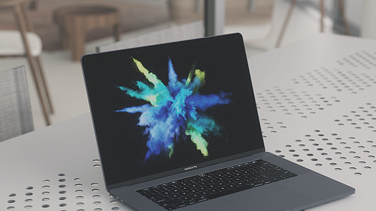 turned on MacBook thumbnail