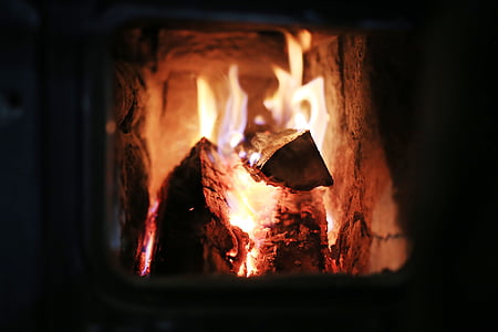 macro photography of fireplace thumbnail
