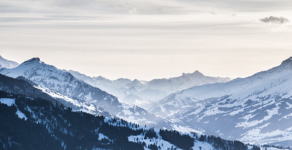 landscape photo of mountain filled with snow thumbnail