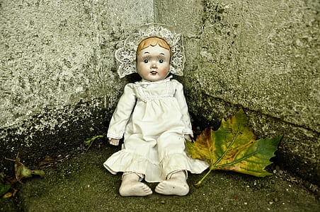 white dress girl doll thumbnail