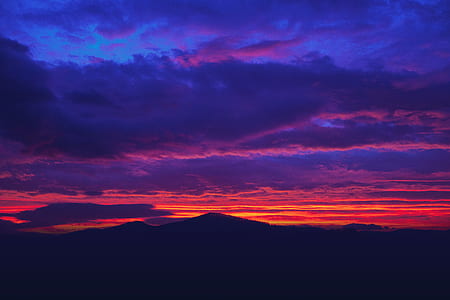 sunset, sky, purple, pink thumbnail