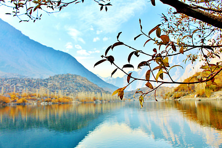 photo of lake near mountain during daytime thumbnail