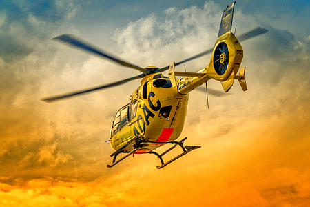white helicopter at daytime thumbnail
