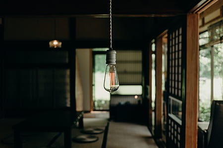 selective focus photography of pendant bulb thumbnail