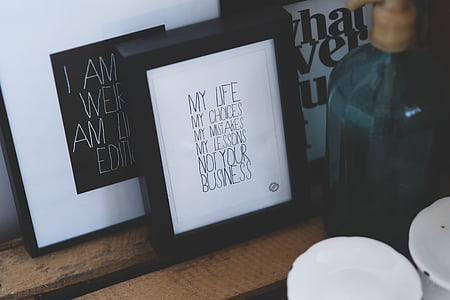 my life my choices, my wishes, my lessons, not your business framed painting thumbnail